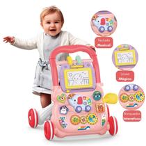 Andador Infantil De Empurrar Para Bebê Com Teclado Musical Carrinho Brinquedo Infantil - ATENTU
