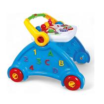 Andador Infantil Didático Azul 4 em 1 com Som- Poliplac