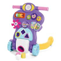 Andador Infantil Didático Bebê Piloto rosa Tateti Andador Infantil Didático Bebê Piloto rosa Tateti