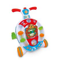 Andador Infantil Didático Maral Baby Walker 2 em 1 Colorido com 4 Rodas e Chocalho