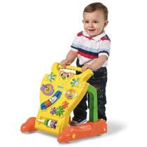 Andador Infantil Interativo 2 em 1 Empurrador Para Bebês Com Atividades Didáticas