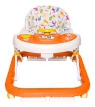 Andador Infantil Laranja Musical Styll Baby