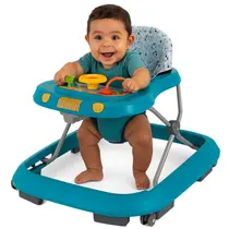 Andador Infantil Menino Safari Azul II Bebe Antiqueda Roda