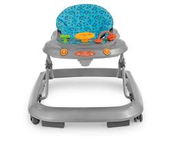 Andador Infantil Musical Para Bebê Cinza Tutti Baby