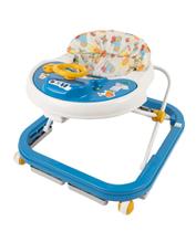 Andador Infantil Para Bebê Azul Educativo Musical C/ Brinquedos