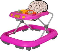 Andador Infantil Safari Interativo Tutti Baby -Rosa