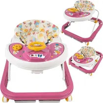 Andador Infantil Sonoro Musical Bebê Softway Rosa Menina Styll Baby