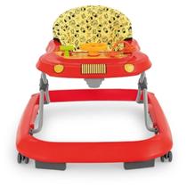 Andador Infantil Vermelho Tutti Baby com Regulagem de Altura e Bandeja de Brinquedos
