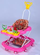 Andador musical megaluxo infantil rosa jumbobaby