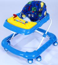 Andador musical superluxo infantil azul jumbobaby