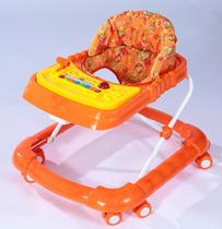 Andador musical superluxo infantil laranja jumbobaby