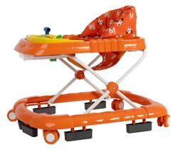 Andador musical superluxo infantil laranja jumbobaby