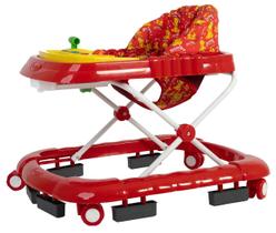 Andador musical superluxo infantil vermelho jumbobaby