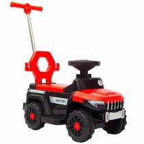 Andador Off Road Carrinho Com Empurrador Vermelho Infantil Meninos Passeio Do Bebê
