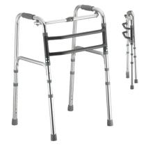 Andador Ortopédico Dobrável Articulado Alumínio para Idoso Adulto 3 Barras Altura Regulável