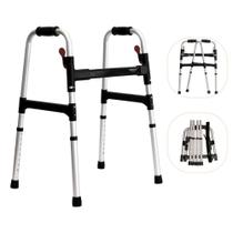 Andador para Idoso Desmontável Dobrável Ajustável Fixo Ortopédico Geriátrico Mercur