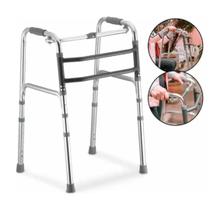 Andador Para Idoso Em Alumínio Dobrável D10 Dellamed Com Regulagem De Altura Andador Para Idoso Em Alumínio Dobrável D10 Dellamed Com Regulagem De Altura