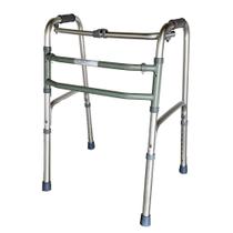 Andador Para Idoso Geriátrico Articulado Fixo Dobrável Ortopédico 100kg Altura Ajustável Até 2m Leve