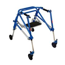 Andador Posterior 04 Rodas M Com Assento Dobrável Mercur Cor:AzulTamanho:PGênero:Unissex