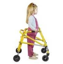 Andador Posterior com 4 Rodas Infantil Dobrável De Alumínio Mercur