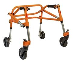 Andador Posterior de Alumínio 04 Rodas PP Mobilidade Mercur