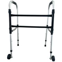 Andador RETO Dobrável C/ RODAS Fixa Suporta 100kg Super Leve