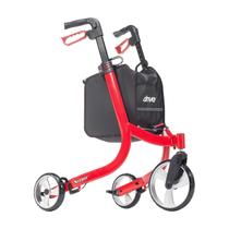 Andador Rollator Drive Medical Nitro 3 Rodas Dobrável Vermelho Andador Rollator Drive Medical Nitro 3 Rodas Dobrável Vermelho