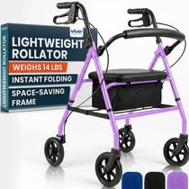 Andador Rollator Vive Ultra Leve Dobrável com Rodas de 6" Andador Rollator Vive Ultra Leve Dobrável com Rodas de 6"