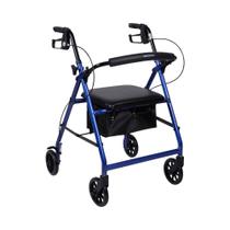 Andador Walker McKesson de Aluminio Azul con Capacidad de 136 kg