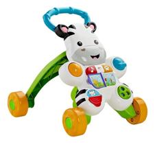 Andador Zebra Apoiador Fisher Price Com Luz E Som Branco