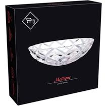 ANDRES CENTRO MESA 8x32x32cm CRISTAL ECO TRANSP