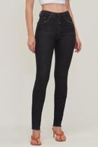 Andreza Chagas Calça Andréa Botões Skinny Vintage Black