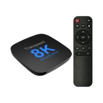 Android 13 TV Box Transpeed ATV Quad Core Cortex A53 Dual Wifi Assistente De Voz 8K 4K BT5.0