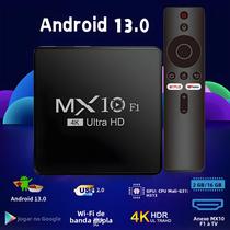Android Smart TV Digital Box Decodificador, Onn certificado, 4K, Android 13, MX10, F1, 2022, atacado