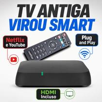 Android TV Box Smart com Netflix e YouTube com 2 Pilhas Android TV Box Smart com Netflix e YouTube com 2 Pilhas