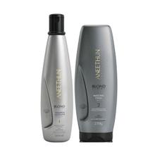 Aneethun Blond Shampoo Matizante 300Ml + Máscara Cinza 250G