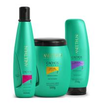 Aneethun Cachos Shampoo 300ml + Máscara 500g + Gelatina 250g