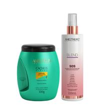 Aneethun Cachos System Kit Máscara Low & No Poo e Blend SOS Fluído Reconstrutor 210ml Aneethun Cachos System Kit Máscara Low & No Poo e Blend SOS Fluído Reconstrutor 210ml