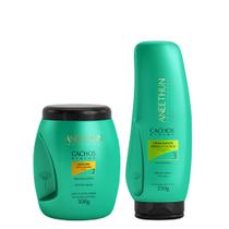 Aneethun Cachos System Kit Máscara Low & No Poo e Finalizador Ondas e Cachos 250g