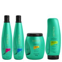 Aneethun Cachos System Kit Shampoo Condicionador Máscara e Finalizador Ondas e Cachos 250g