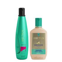 Aneethun Cachos System Kit Shampoo Low Poo e Creme de Silicone Cachos 250ml