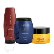 Aneethun Cronograma Capilar Reparação Essencial 3 Máscaras