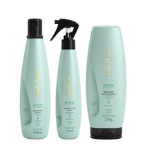 Aneethun Detox System Kit Shampoo Refresh Bálsamo Multifuncional e Loção Ice Scalp 150ml