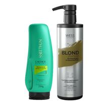 Aneethun Final. e Cachos System250g+Wess Blond Shampoo500ml