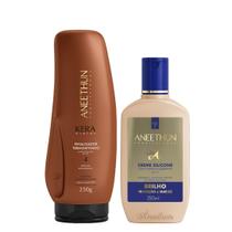 Aneethun Kera System Kit Finalizador Termoativado e Creme de Silicone Brilho 250ml Aneethun Kera System Kit Finalizador Termoativado e Creme de Silicone Brilho 250ml
