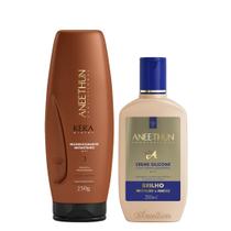 Aneethun Kera System Kit Recondicionador Instantâneo e Creme de Silicone Brilho 250ml Aneethun Kera System Kit Recondicionador Instantâneo e Creme de Silicone Brilho 250ml