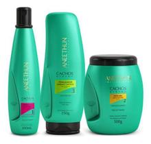 Aneethun Kit 3 Itens Cachos System Low & No Poo