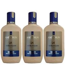 Aneethun Kit Creme De Silicone Linha A Tutano e Queratina -250ml - 3 Unidades