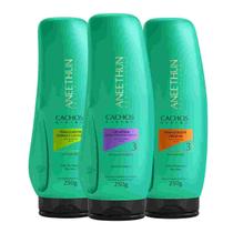 Aneethun Kit Gelatina + Finalizados Ondas + Finalizador Crespos Cachos System Aneethun Kit Gelatina + Finalizados Ondas + Finalizador Crespos Cachos System