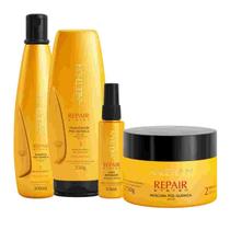 Aneethun Kit Shampoo + Finalizador + Óleo + Mascara